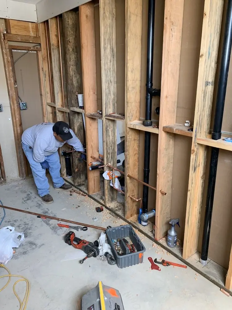 Commercial rough-in plumbing for Gas Line Repair in Kimball